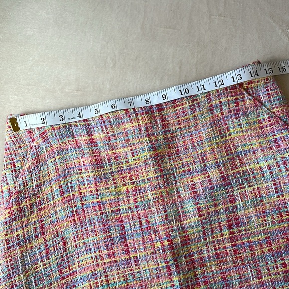 Merona Multi Coloured Tweed Pencil Skirt Size 6 - Picture 9 of 11